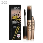 Hàng trang điểm Trung Quốc BOB màu đen sáng Feng mascara lưới màu đỏ đẹp trang điểm dài uốn dày không thấm nước và mồ hôi không nở - Kem Mascara / Revitalash