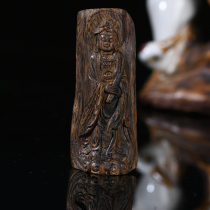 Submerged grade (Guanyin) 8 7 grams Brunei submerged agarwood pendant craft carving pendant for men and women to wear as gifts