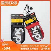 Spot SUPREME SEALLINE SEE POUCH LOGO waterproof bag slash small bag certificate zero wallet