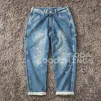 Soda Spot Lee Denim Painted Starns, не отметьте, как джинсы Старой Джинсы Художника 22AW 22AW