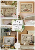 French cross stitch pattern Creation Point de Croix 15 styles of floral letters 2021