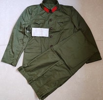 Retired stock brand new 65-style polyester cardigan winter coat (87-style lieutenant officer button change) suitable for veterans in the 1980s