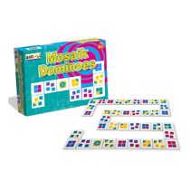 Fun geometric shapes Domino Shy-Li Early Childhood Children Matching Solitaire Table Toy