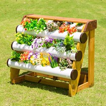 Anticorrosive Wood outdoor wooden frame planting early childhood education Garden childrens plant breeding area outdoor flower garden planting area
