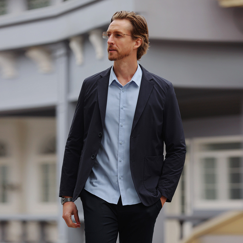 Trustworthyj Men's Casual Suit 2026 Spring/Summer Business Casual Lightweight Suit Executive Jacket
