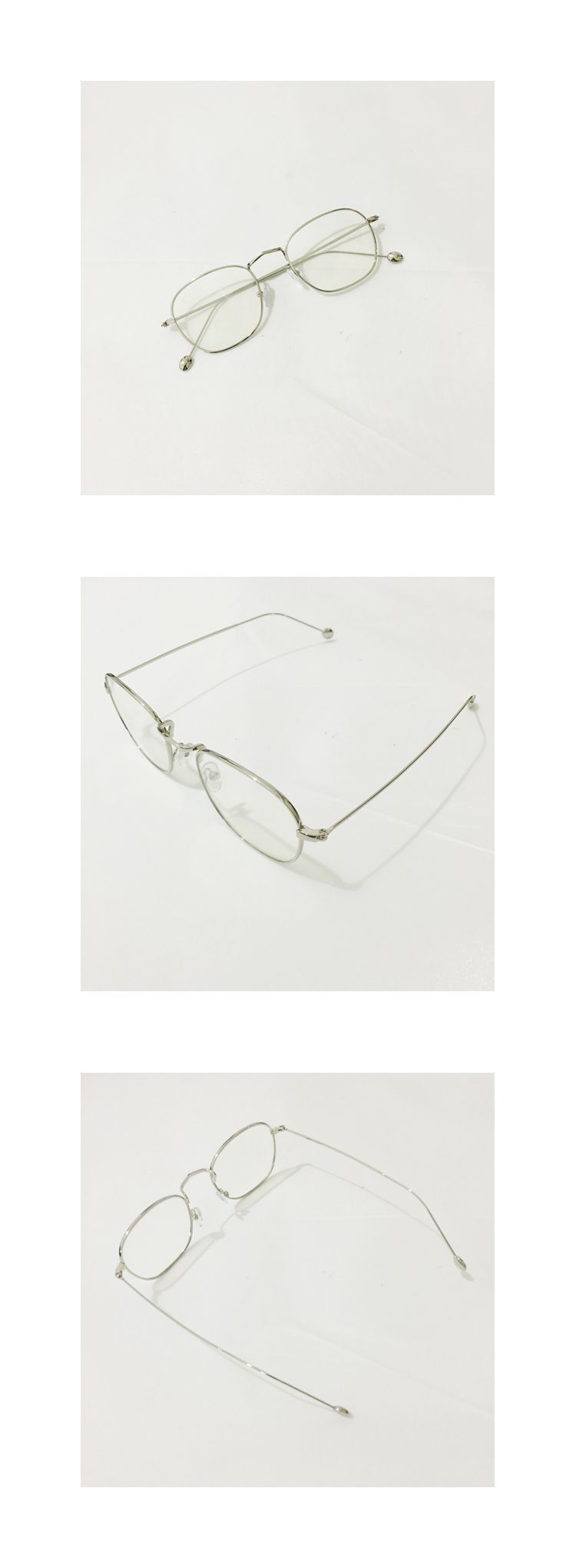 Luo Fan với khung kim loại mỏng bên hông kính retro nam Nữ khung dây vàng Harajuku có thể được trang bị cận thị kính mắt điện biên phủ