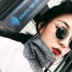Harajuku retro khung tròn nhỏ hộp mỏng bên kính râm nữ mặt tròn phân cực kính râm nam thủy triều mặt nhỏ cặp kính kính gọng tròn Kính râm