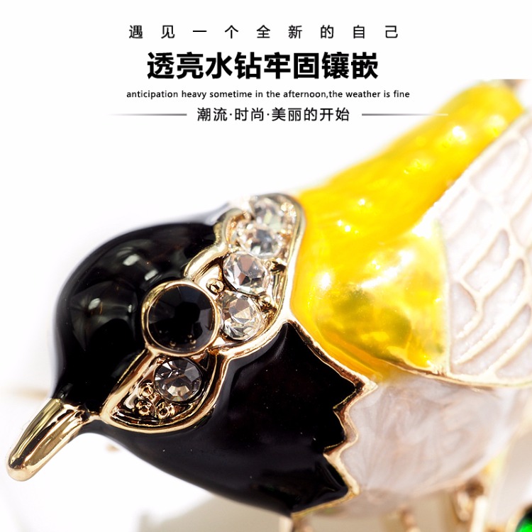 Quà tặng ngày nhà giáo Hàn Quốc Thông báo Gamma Trâm Nữ Bird Pin cardigan Khăn choàng Khóa phù hợp với áo Phụ kiện - Trâm cài ghim cài áo