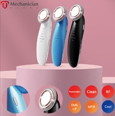 New beauty instrument facial massage instrument deep cleaning vibration skin care handheld beauty instrument household radio frequency instrument