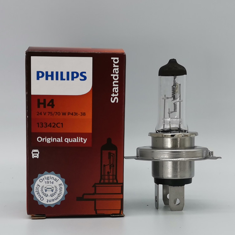Philips 13342 H4 24V 75 70W 24569 100 90W truck super bright Wang Shi Ying bulb