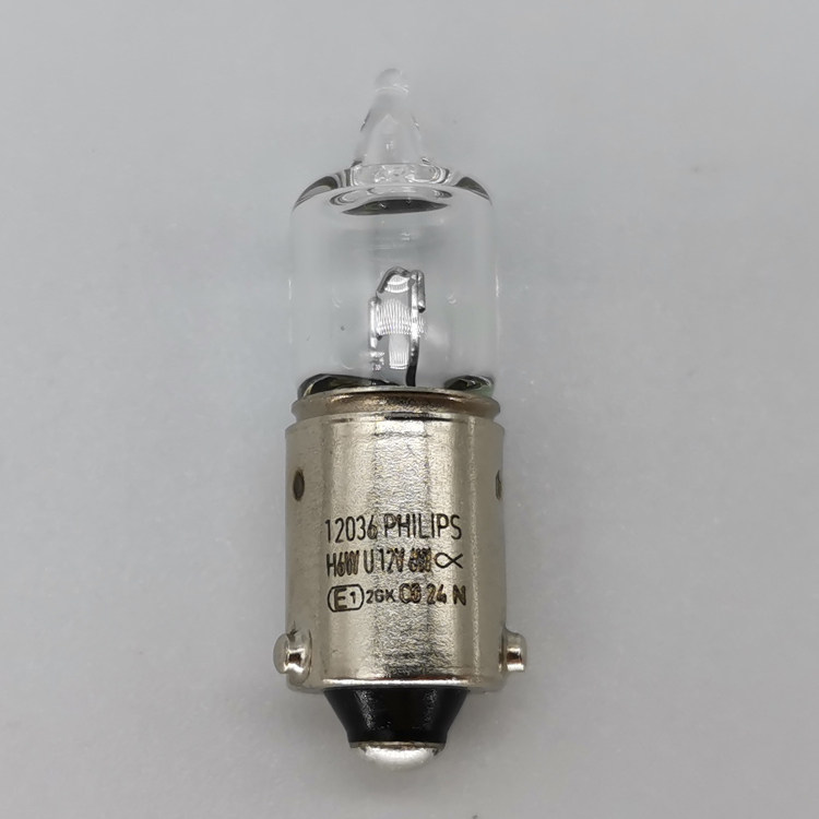 Philips 12036 PHILIPS H6W U 12V 6W E1 2CK 2CK BAX9s crooked foot car bulb
