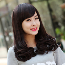 Beauty Dumping City Wig Woman Long Curly Hair Emulated Hair pear Flower Head italy Liu Haifluffy Realistic Repairing Face Whole Headgear