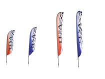 FPV crossing machine competition Flag450 Beach Flags 4 5m knife flag beach flag can be customized