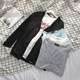 cardigan ຖັກແສ່ວ ultra-thin breathable, trendy men's Japanese style Korean version summer transparent coat ບາງໆແບບຮ່ອງກົງແບບເສື້ອຄູ່ປ້ອງກັນແສງແດດ trend