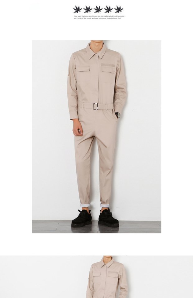 Quần yếm, jumpsuit, nam Nhật Bản phiên bản Hàn Quốc của xu hướng cá tính mùa thu DJ phù hợp với quần lửng hộp đêm nam quần jogger nam