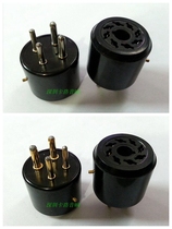 Electronic tube seat 4 turn 8 tube holder GZS4-S8 conversion seat silver plated foot gold plated foot