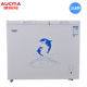 tủ lạnh ngang Aucma / Aucma BCD-218CST Máy làm lạnh đồng gia dụng Tủ lạnh thương mại Tủ lạnh đôi cửa Tủ đông nhỏ - Tủ đông cấp đông mềm