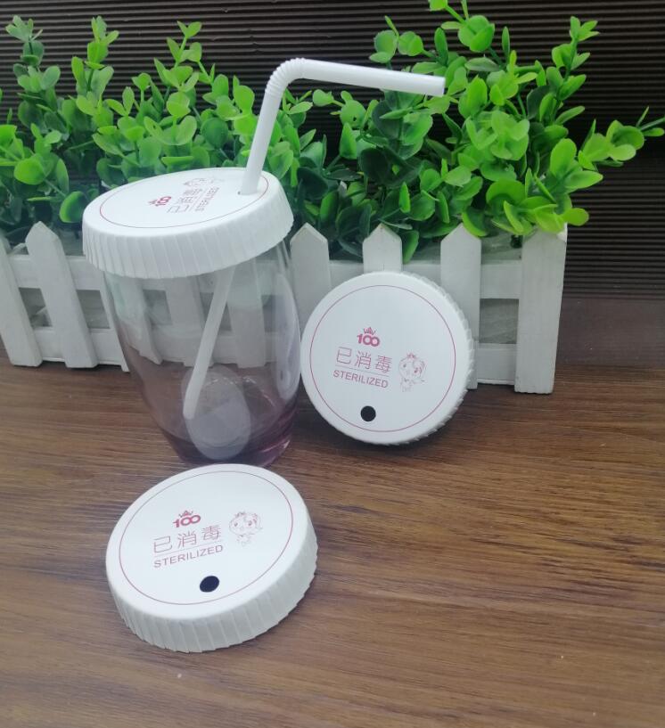 Hairdresser ktv disposable paper cup lid universal disinfected cup lid spot punched cup lid 200 sheets