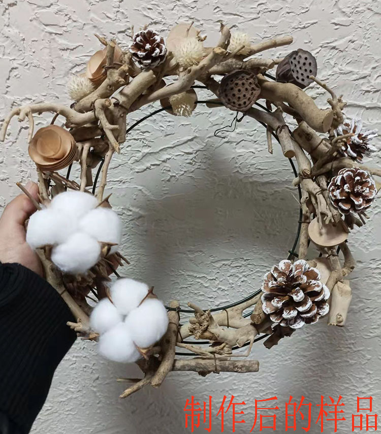 Metal Circle Green Christmas Ring at the bottom of the ring