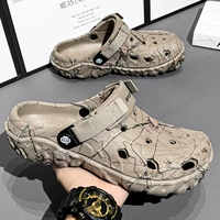 Босоножки, летние тапочки в стиле Crocs, ультрамягкая пляжная обувь, размер, подходят для носки на улице, закрытый носок