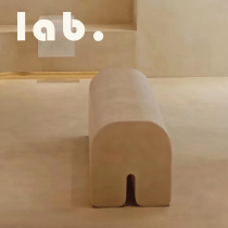 labology ) kar room Wabi-sabi style bench change shoe stool comfortable design shape