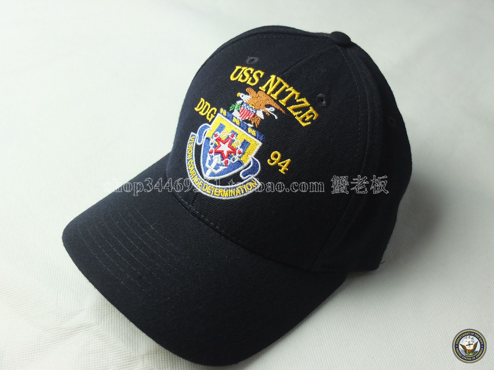 US NAVY US Navy Burke class destroyer DDG-94 Nietzsche's baseball cap-Taobao