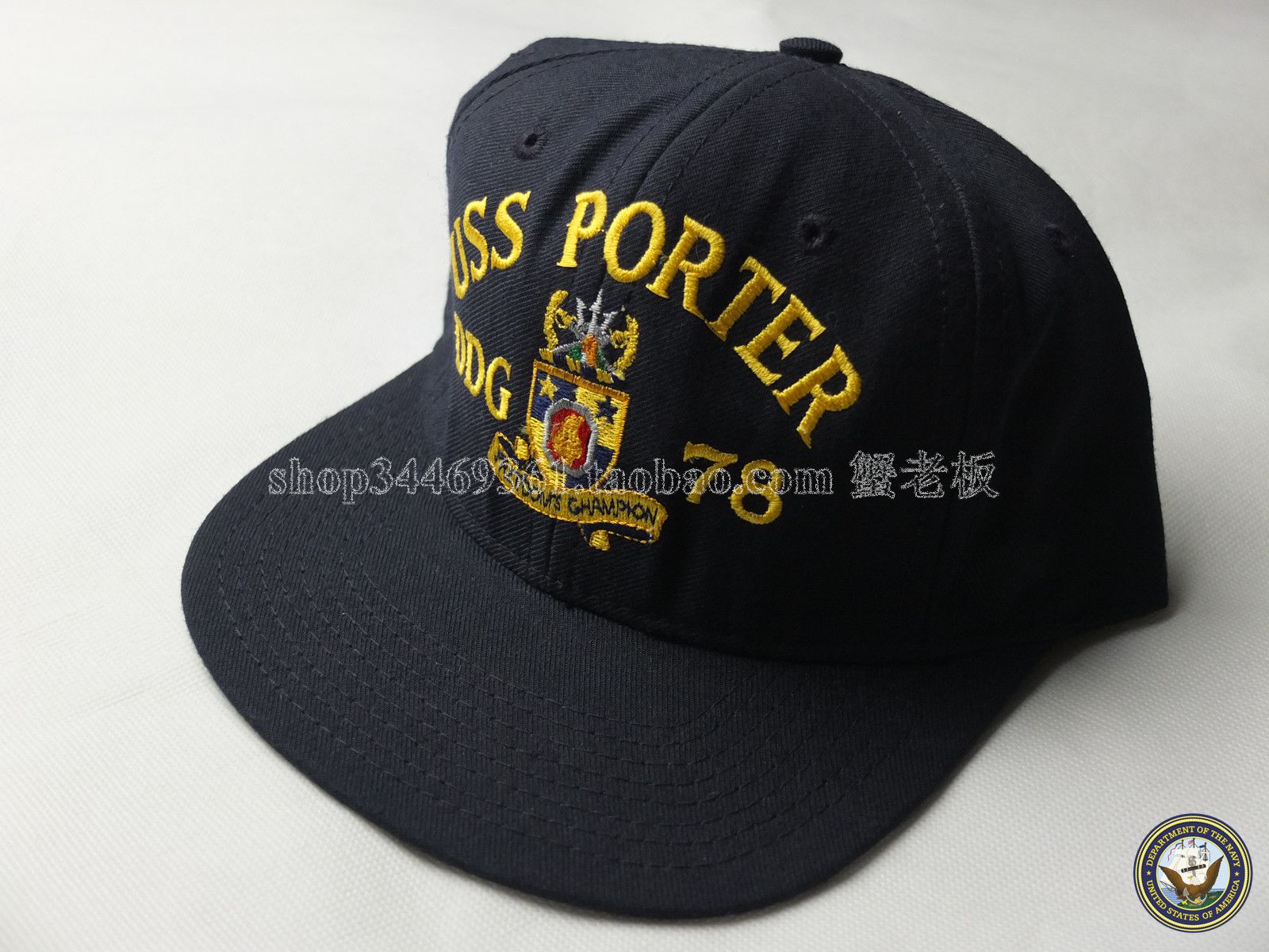 US NAVY US Navy Burke class destroyer DDG-78 Potter's baseball cap-Taobao