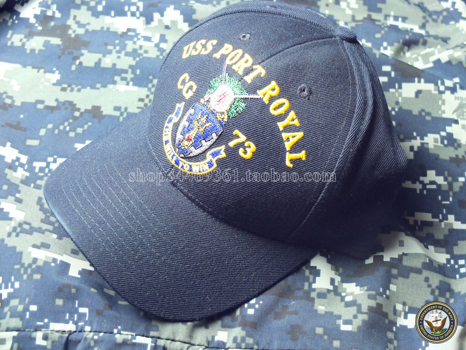 US NAVY US Navy Ticonderoga class cruiser CG-73 Royal Port Baseball Cap-Taobao