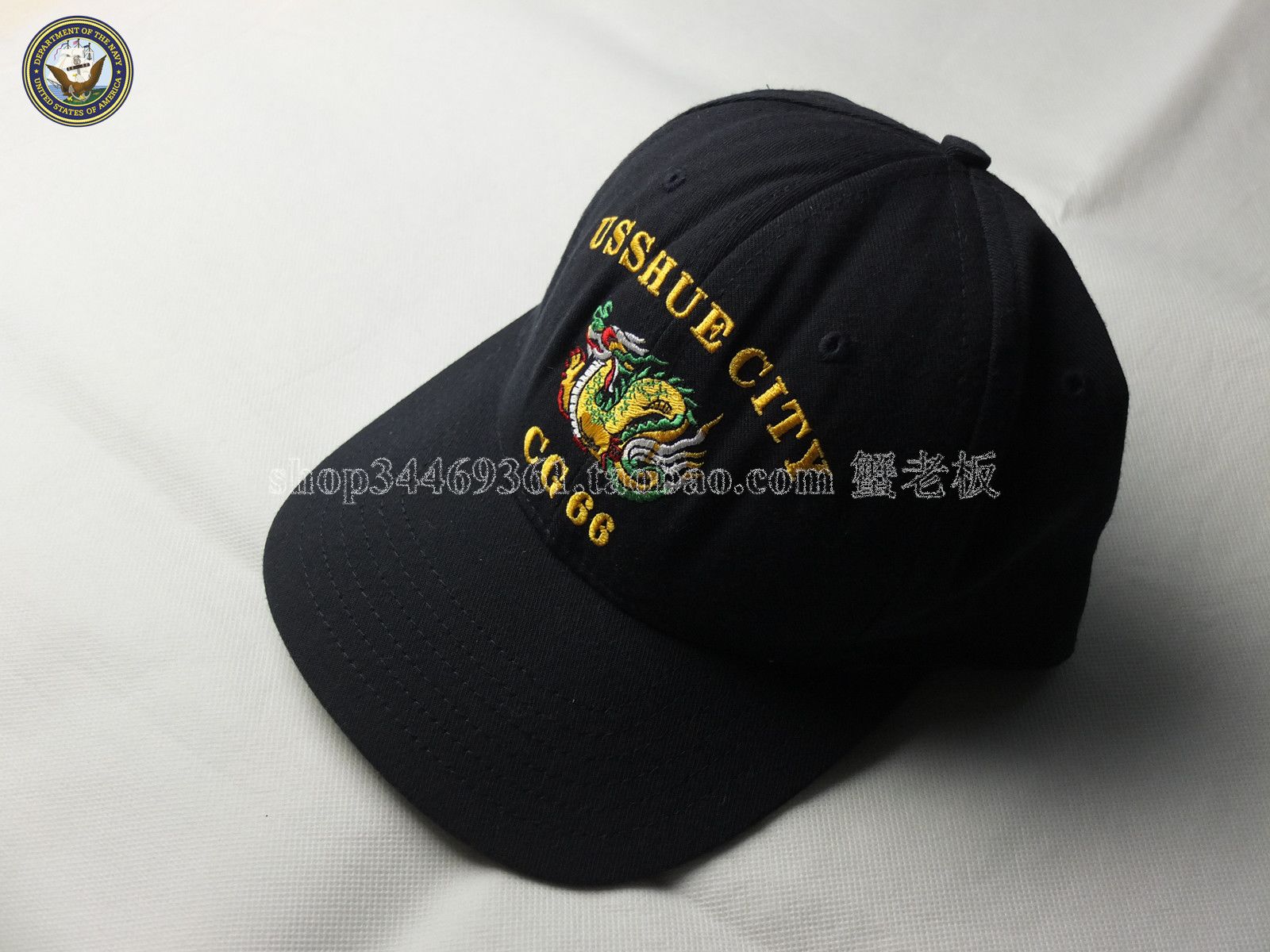 US NAVY US Navy Ticonderoga class cruiser CG-66 cis-sized baseball cap-Taobao
