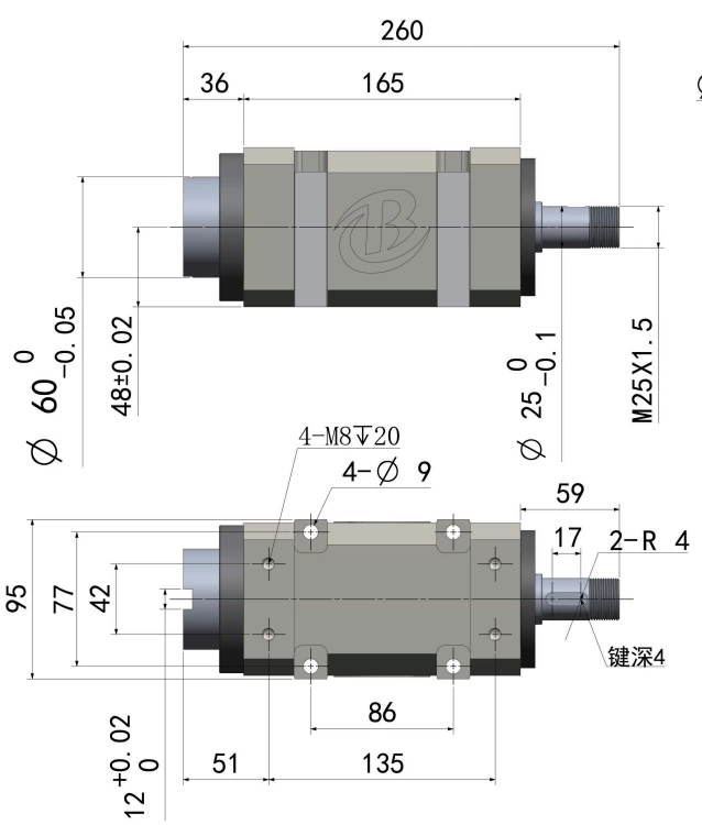 Bán hàng trực tiếp phổ biến tại nhà máy Aolongyuan BT30 đầu phay nhỏ máy khoan và phay trục chính máy công cụ đầu khoan và phay khoan và khai thác