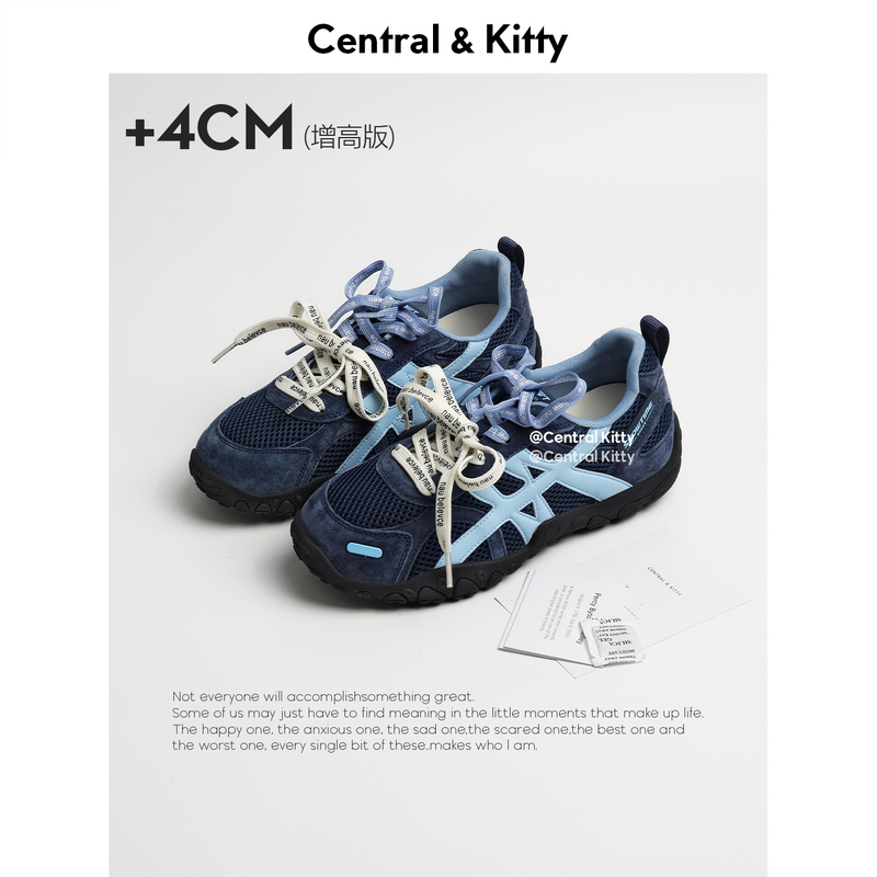 Centralkitty Xing Enqi Thick-Soled Breathable Blue German Training Shoes for Women with Internal Height Increase 2026 New Sports Shoes Centralkitty Xing Enqi Thick-Soled Breathable Blue German Training Shoes for Women with Internal Height Increase 2026 New Sports Shoes