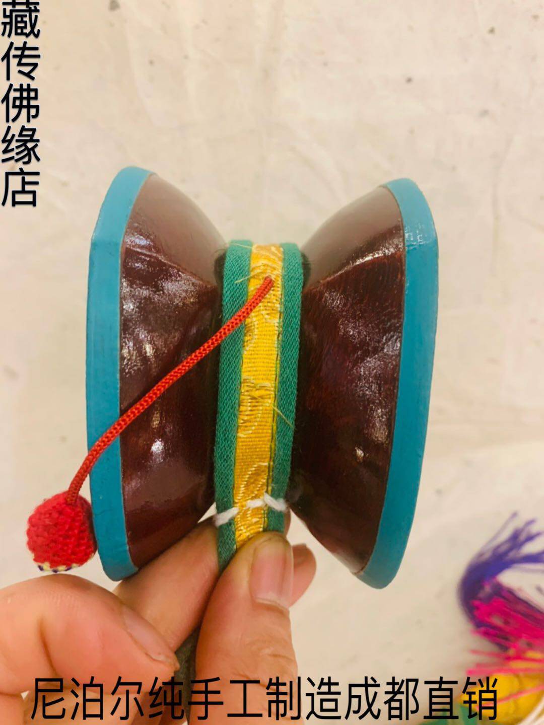 Nepalese sheepskin tambourine Sangmu Tibetan Tantric Dharma Instrument Drum Gabala Drum Broken Dharma Drum For Dharma Mini Drum