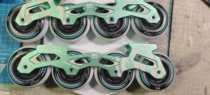 Old A roller skating UG childrens fancy roller skates universal lower shoes 219MM knife holder 72 wheels with bearings full set of knife holders