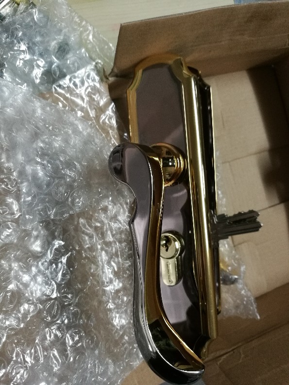 Yajie door lock AS5081-HE856-81 Titanium K gold single tongue independent lock body special promotion