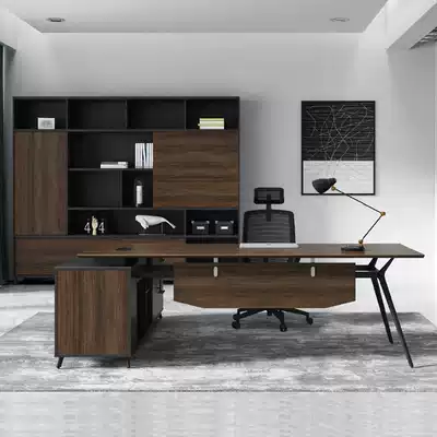 Industrial style personal home corner desk Multi-function corner desk boss desk Modern simple large class desk