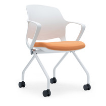 Large font board training chair can be pushed to stack students in class table board one-piece chair Sedentary comfortable fashion negotiation meeting chair