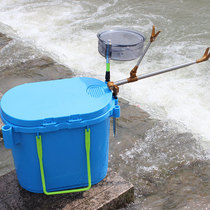 The new fishing bucket can be padded and portable multifunctional fishing bucket oval wild fishing stream fishing portable fishing bucket