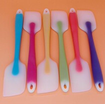 Baking tool size No. silicone scraper translucent scraper elbow one-piece scraper resistant to high temperature