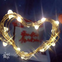 LED Warm White Light String Cake Dessert Decoration Christmas Tree Decoration Baking Light Swing Piece Creative Romantic Cake Decoration