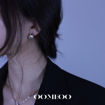 OOMEO Crack Theory 2021 New Small Crowddesign Sensation C Type Earrings Superior Earrings Female Pure Silver Inins Cool