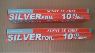 Baking material boxed thickened tin paper 14 silk aluminium foil 10M* 30CM oven Home High temperature resistant roast ground melon