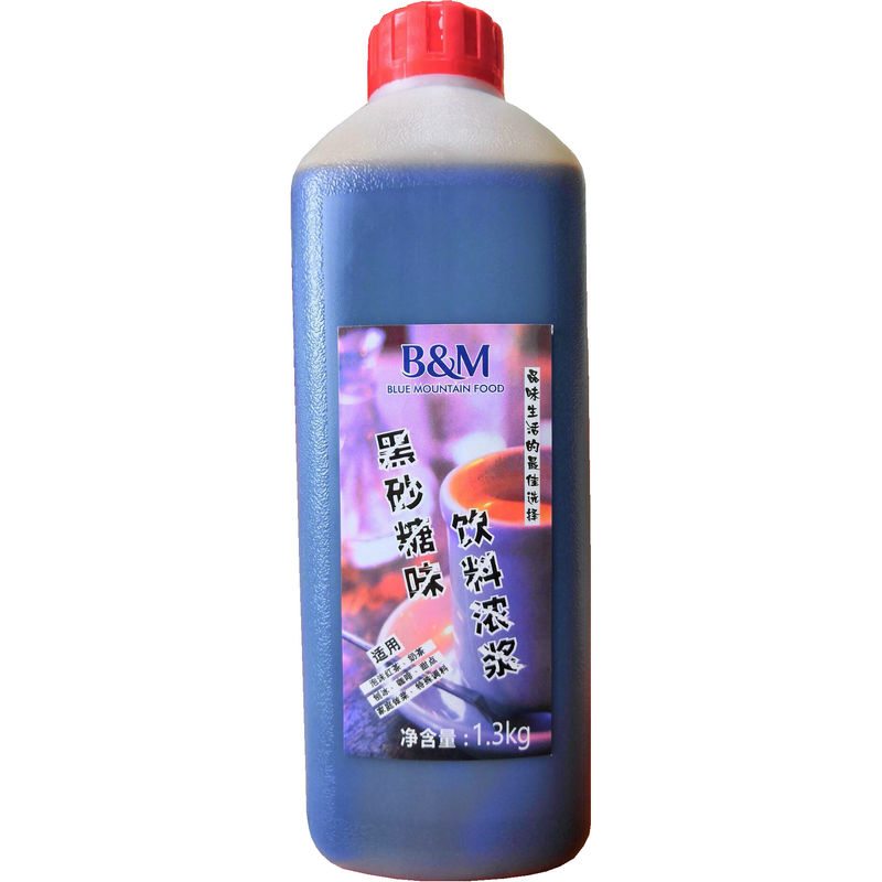 New date BM Blue Mountain black sand syrup flavored beverage thick syrup 1300ML coffee pearl milk tea special raw materials