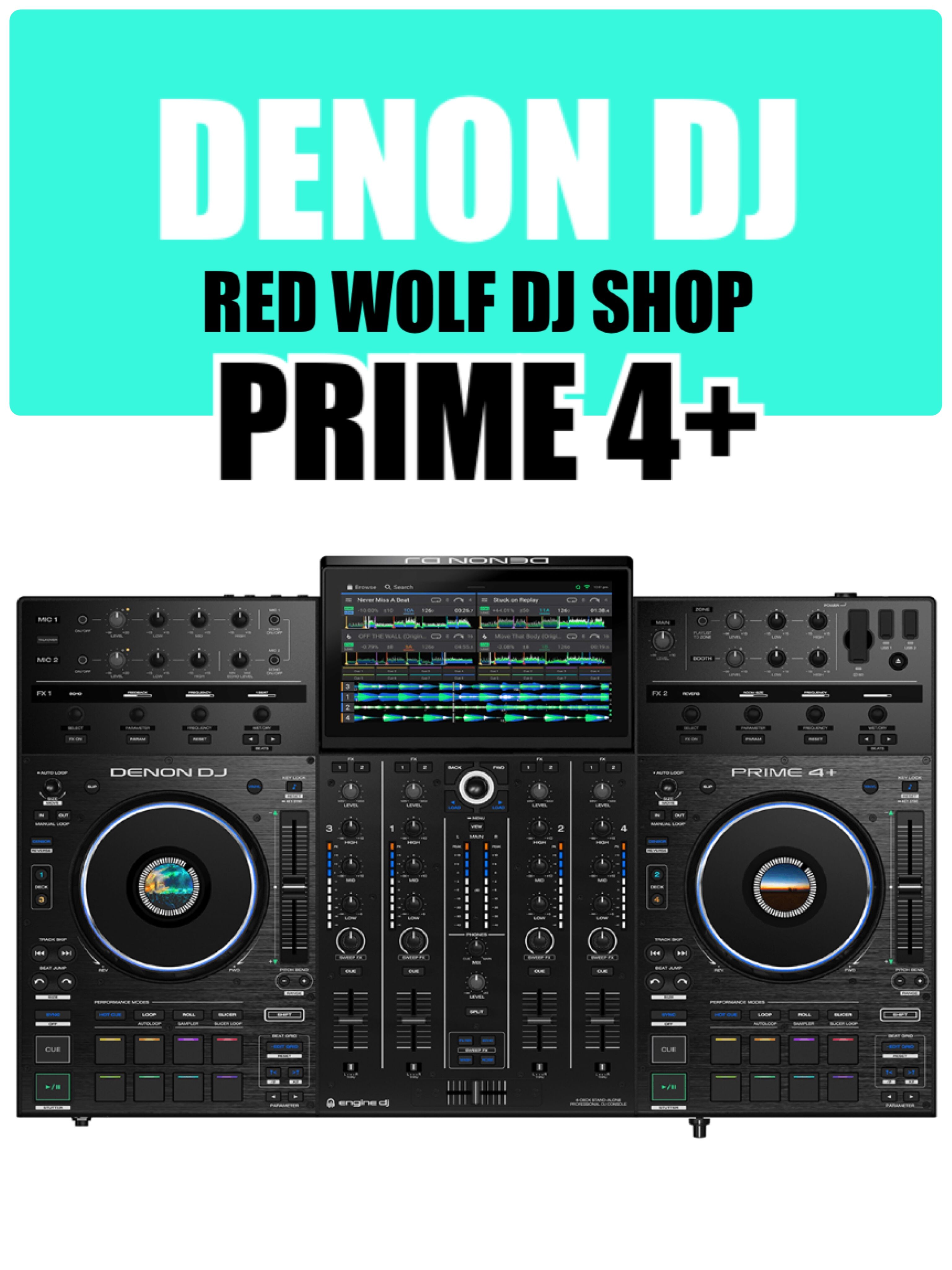 New pint dragon Denon Prime4 all-in-one 4-way plug-in U disc drive with touch screen DJ Displayer-Taobao