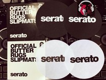 7 inch Serato Butter Rug Slipmat record pad ultra thin DJ SCRATCH black and white set