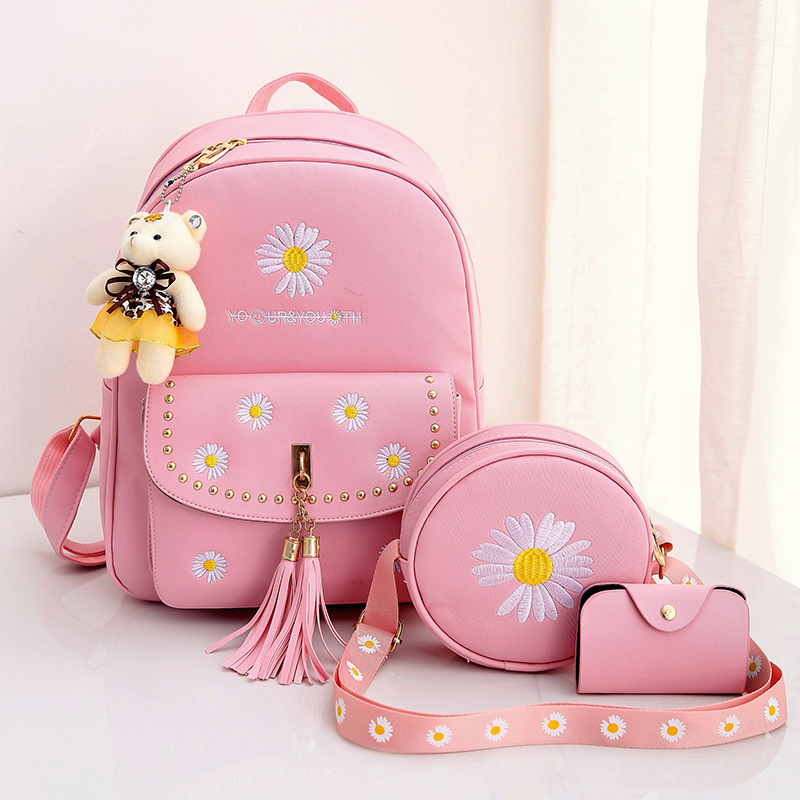 Children's School Bag Kindergarten A Sophomore Light Waterproof Girl's Shoulder Bag Elementary School Students Double Shoulder Bag Girl Tourist Bag