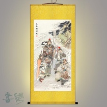 Five-way God of Wealth Picture Wu God of Wealth Zhao Gongming Immortal hanging picture scroll painting in study room living room custom-made picture