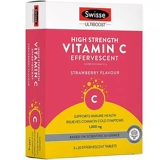 Swisse Swisse Vitamin C Foaming Sintot Высокая концентрация таблетки VC Дополнение витамин C Клубничный аромат одиночный кусок 20 таблетки