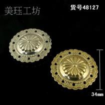 Brass white copper cloth buckle handmade leather goods luggage accessories decoration buckle 48130