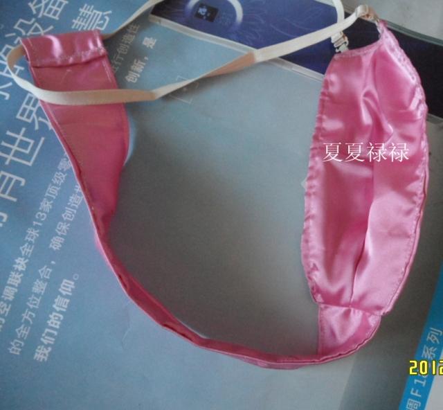 Vành đai vệ sinh của nam giới Sexy mềm mại và mượt Satin T-Thong Panties