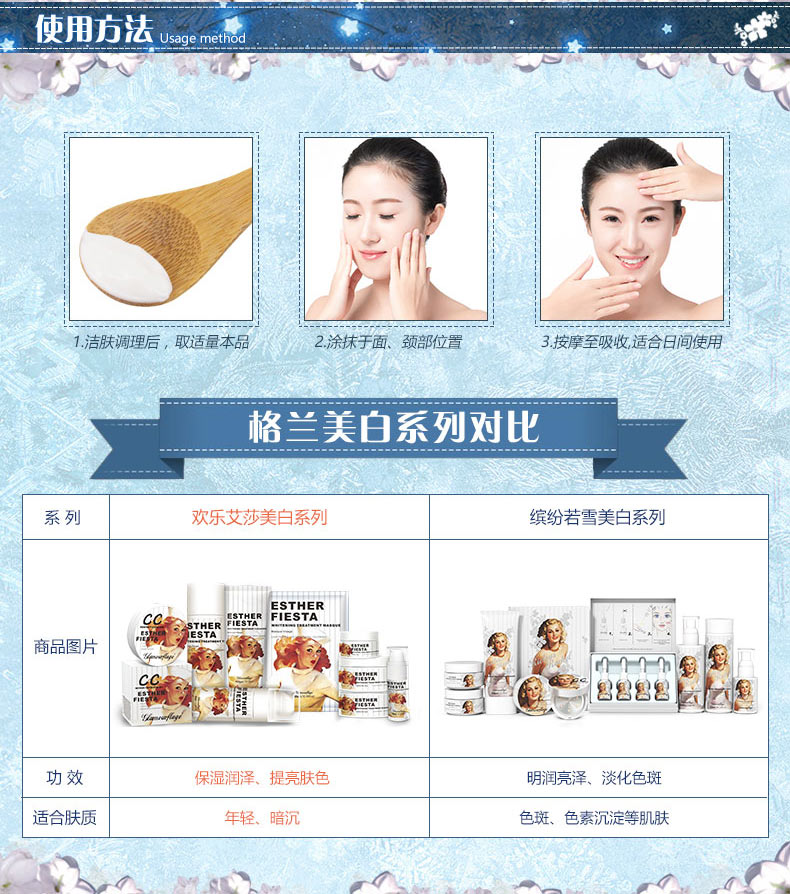Kem dưỡng trắng da ban ngày Granma Franian 40g làm giảm Melanin Blemish làm sáng da tối - Kem dưỡng da kem dưỡng da mặt ban đêm
